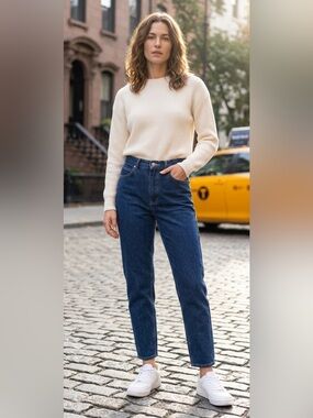 Jones jeans! Pristine dark wash high waist, 
Ankle leg. 100% cotton Size 4